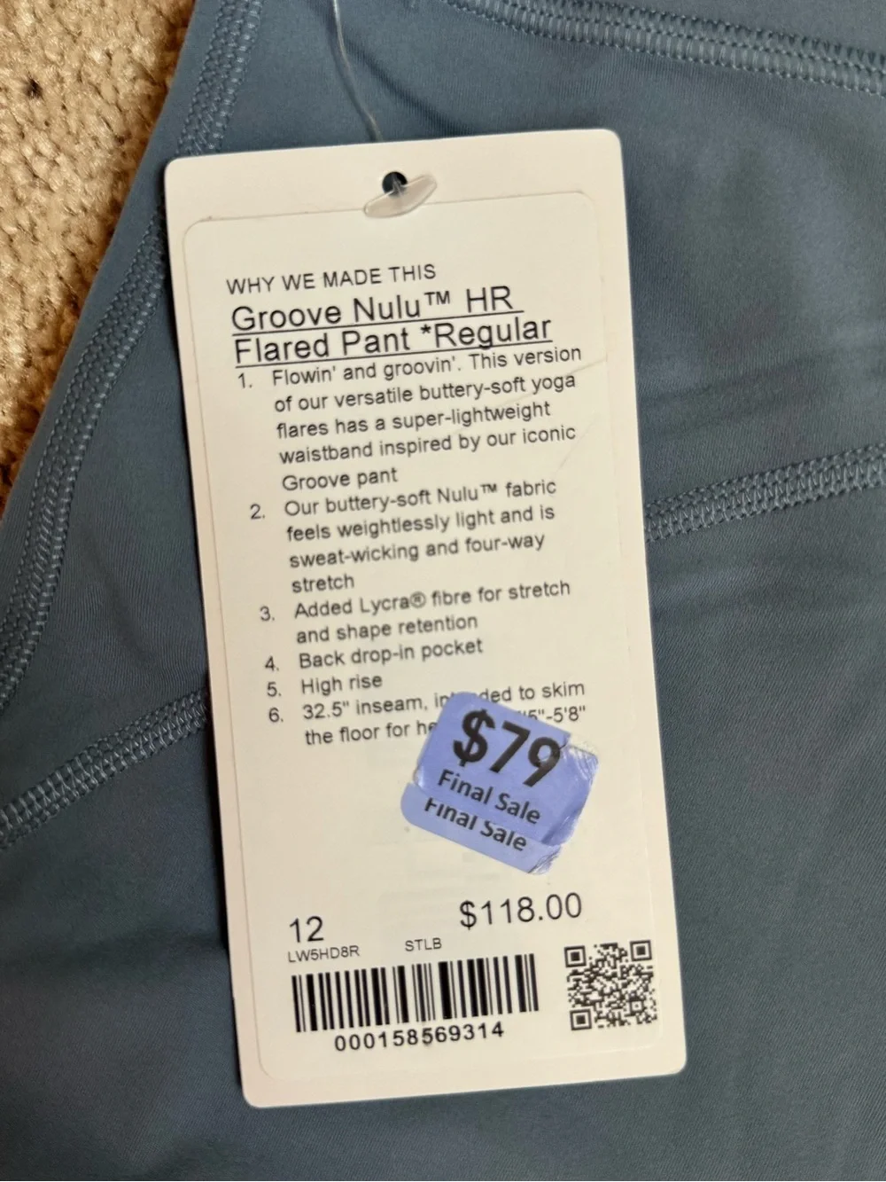 💙 lululemon Groove Nulu™ High-Rise Flared Pant – Regular 💙
